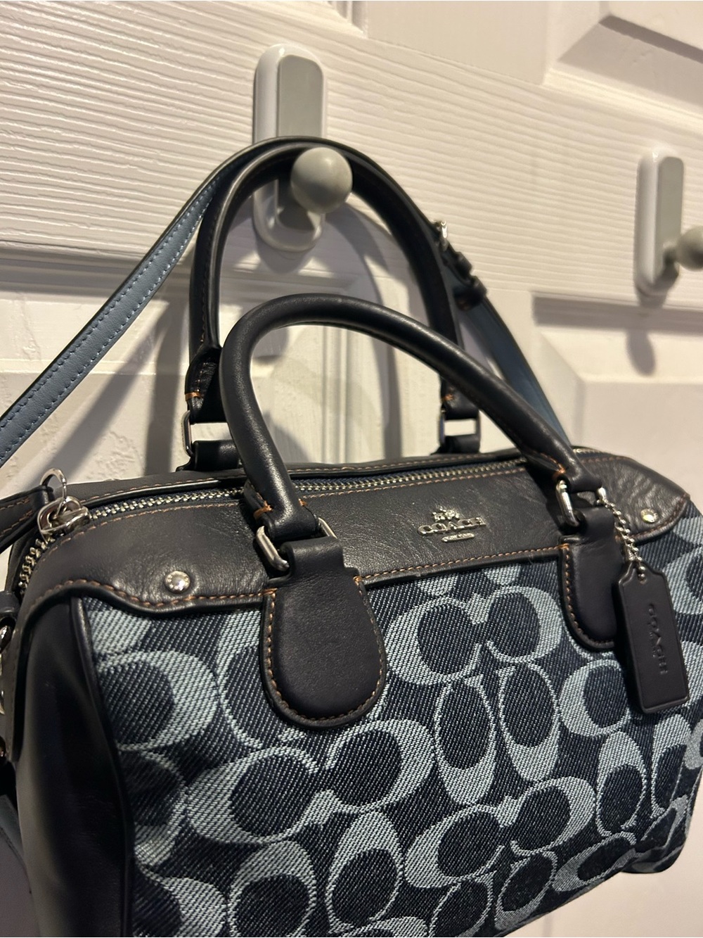 Coach Rowan Signature Jacquard Satchel